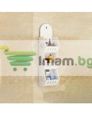 Стенен рафт за баня 3 реда органайзер за баня и кухня